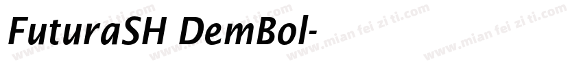 FuturaSH DemBol字体转换